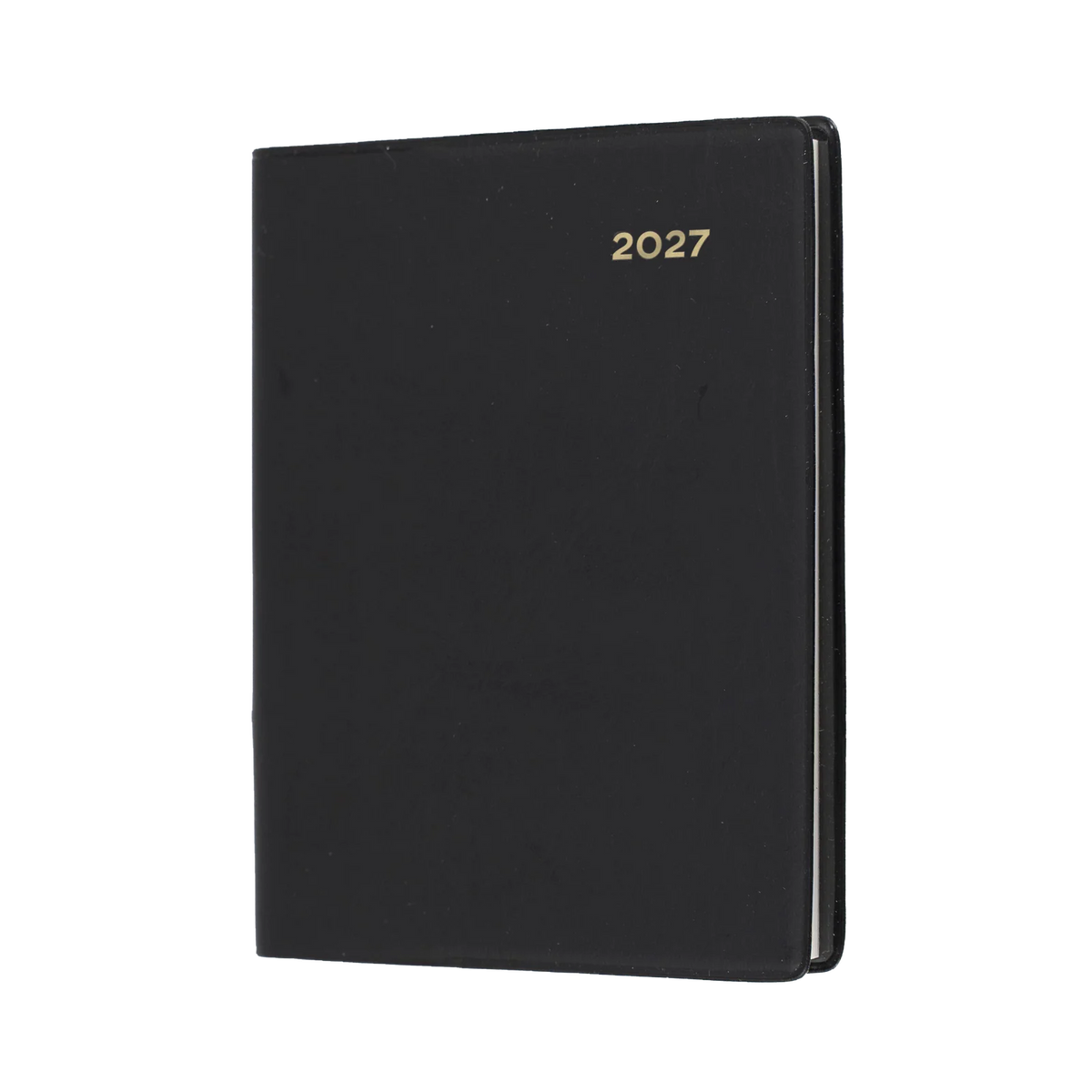DIARY 2027 COLLINS BELMONT A7 337P.V99 PVC PKT W/PENCIL WTV BLACK