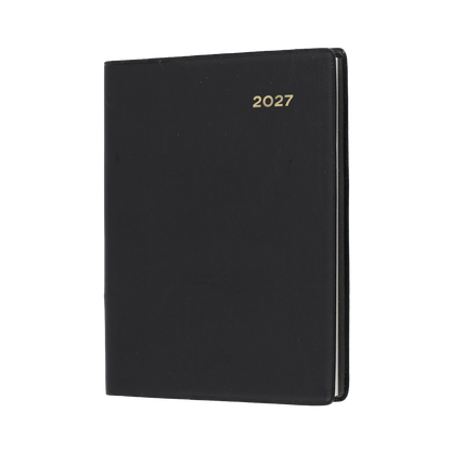 DIARY 2027 COLLINS BELMONT A7 337P.V99 PVC PKT W/PENCIL WTV BLACK