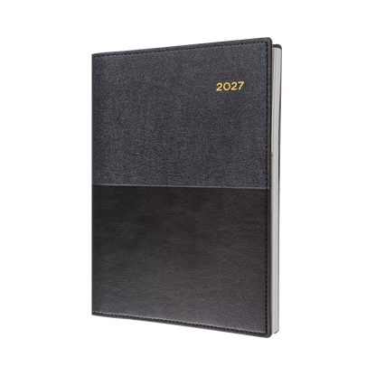 DIARY 2027 COLLINS VANESSA A4 145.V99 DTP BLACK