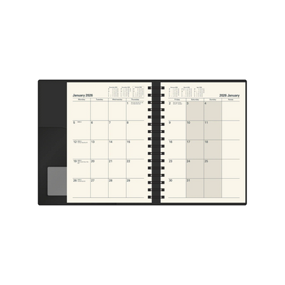 DIARY 2027 COLLINS VANESSA A4 145.V99 DTP BLACK