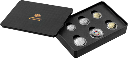 2025 Coloured Six-Coin Proof Year Set - 50Th Anniversary Of The Australian Honours And Awards System