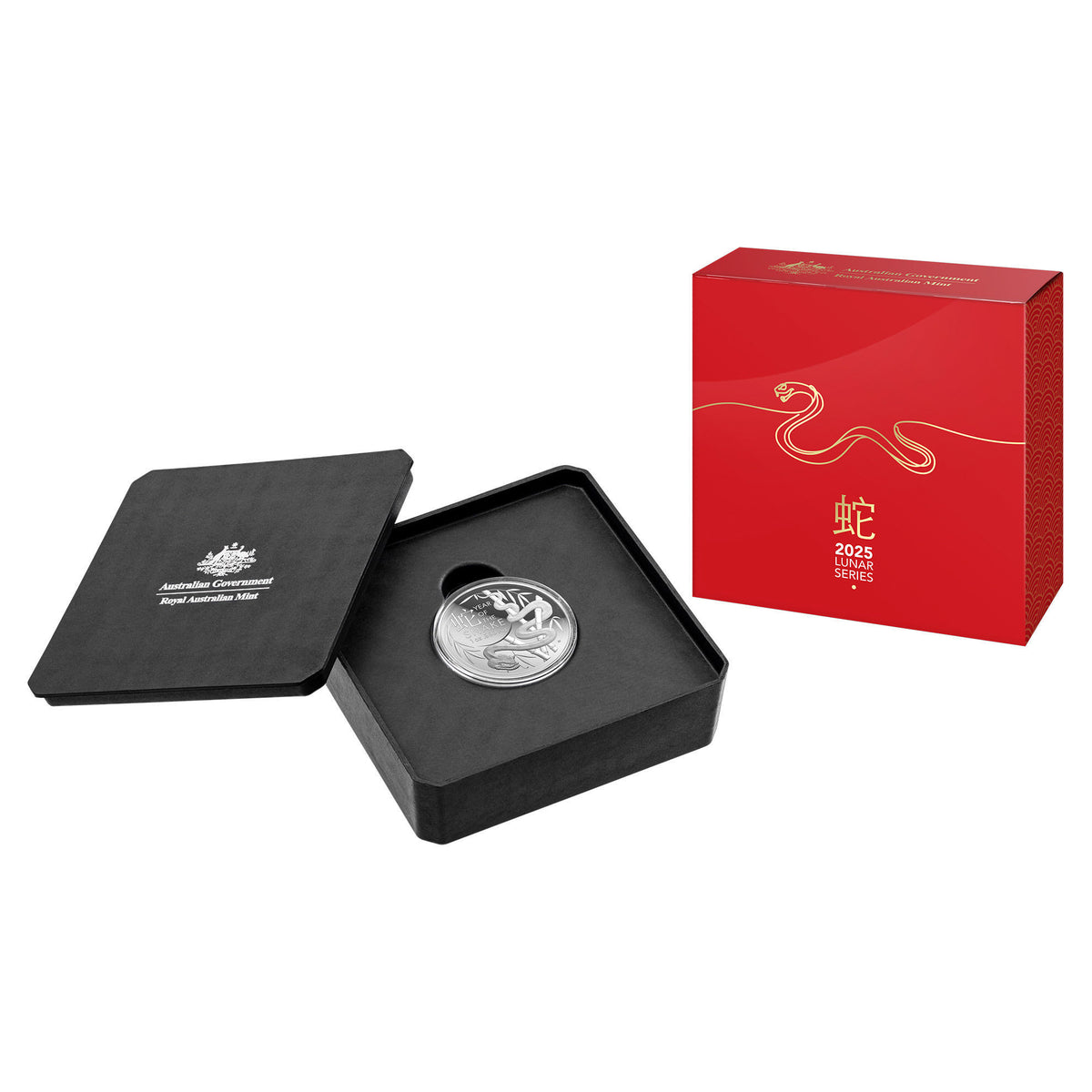 2025 $5 1Oz Fine Silver Proof Domed Coin - Lunar Series - Year Of The Snake