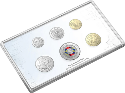 2025 Coloured Six-Coin Uncirculated Year Set - 50Th Anniversary Australian  Honours And Awards