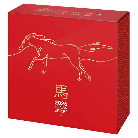 2025 $5 1 Oz Fine Silver Proof Domed Coin - Lunar Series - Year Of The Horse