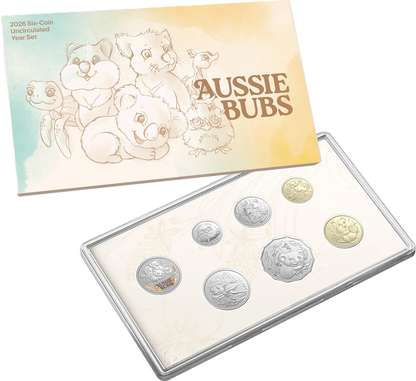 2026 Six-Coin Uncirculated Year Set - Aussie Baby Animals