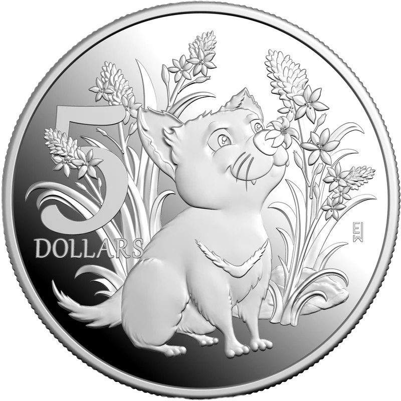 2026 $5 1Oz Fine Silver Proof Coin - Aussie Baby Coin