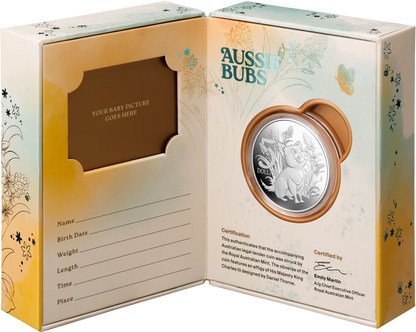 2026 $5 1Oz Fine Silver Proof Coin - Aussie Baby Coin