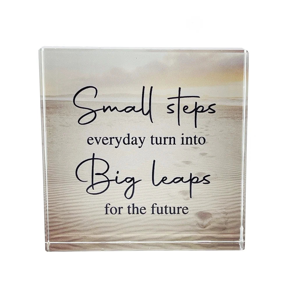 CRYSTAL BLOCK - SMALL STEPS