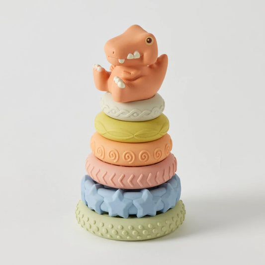 JIGGLE AND GIGGLE ECO FRIENDLY DINOSAUR STACKER