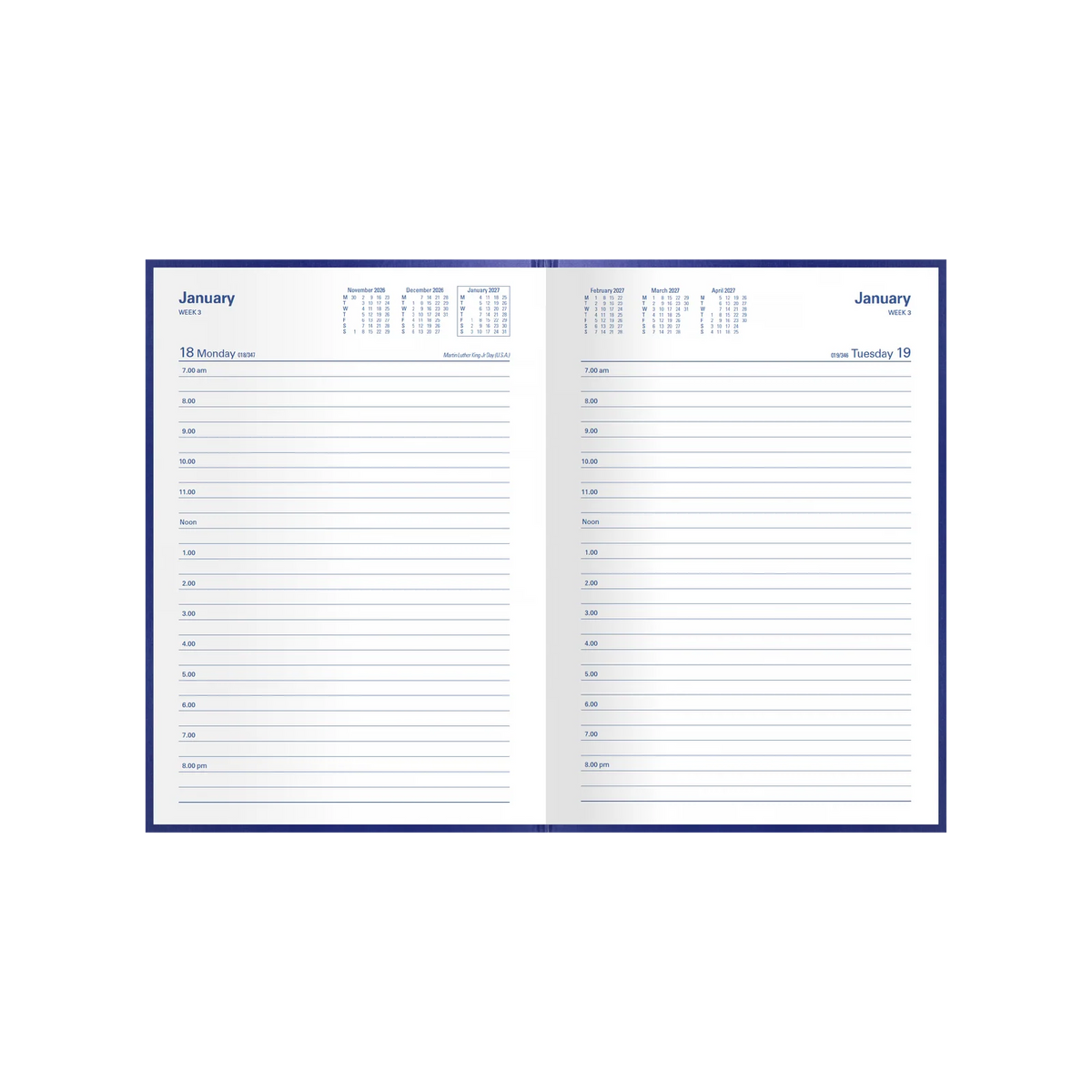 DIARY 2027 COLLINS KINGSGROVE A5 181.P59 DTP BLUE