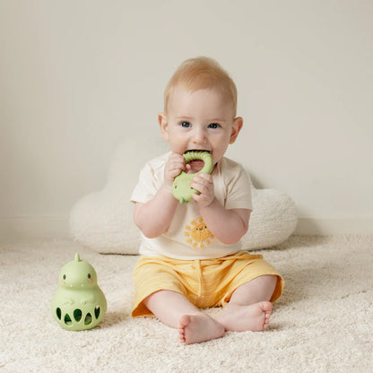 SILICONE RATTLE DINO