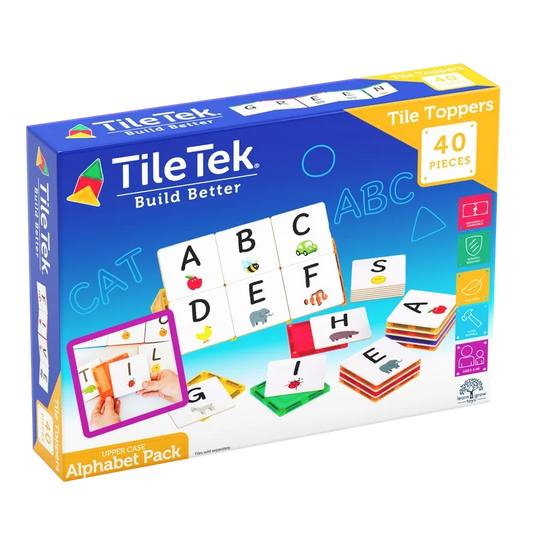 TILE TEK ALPHABET PACK TILE TOPPERS 40 PIECES