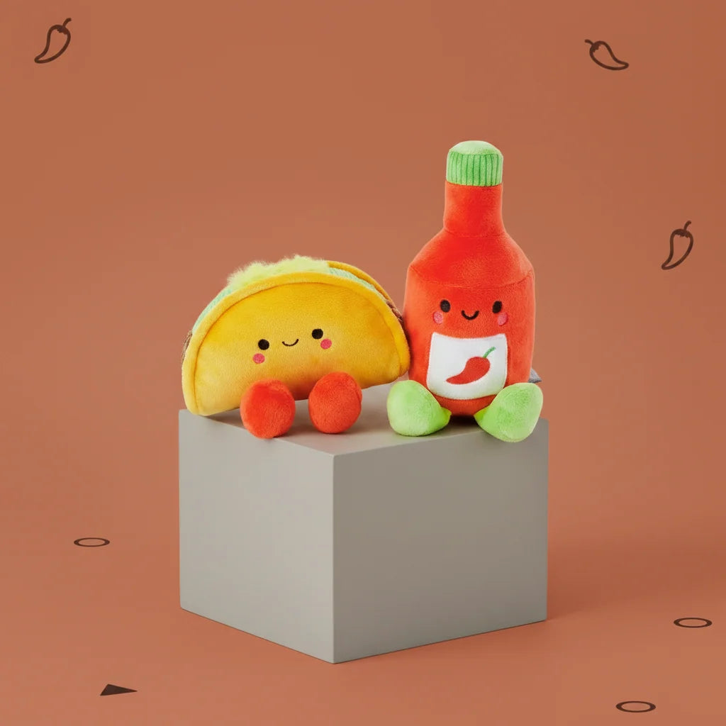 Taco and Hot sauce plush
